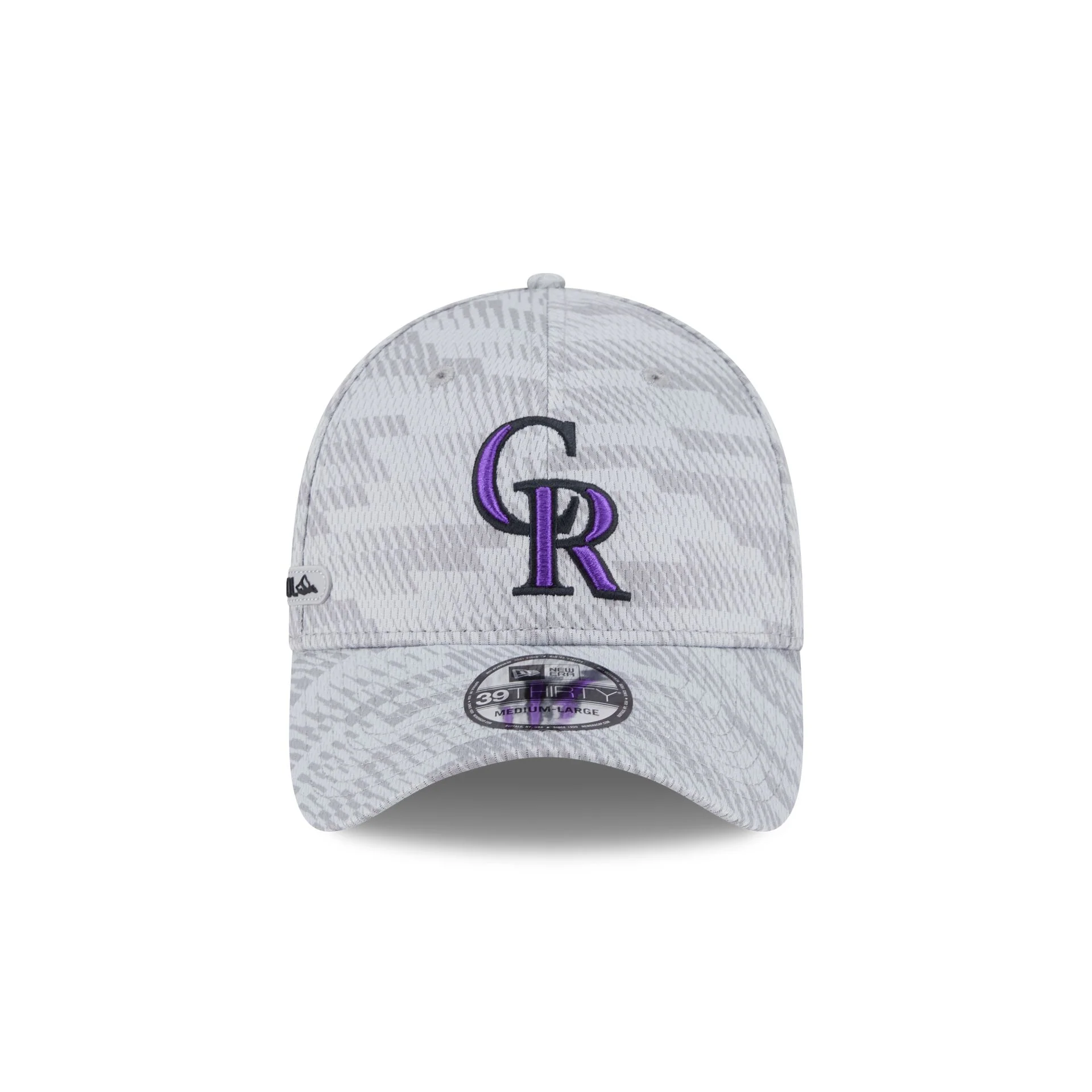 Colorado Rockies 2025 Clubhouse Gray 39THIRTY Stretch Fit