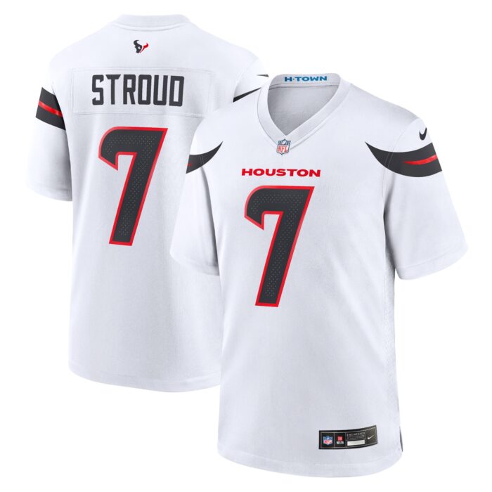 Men’s Houston Texans C.J. Stroud Nike White Game Jersey