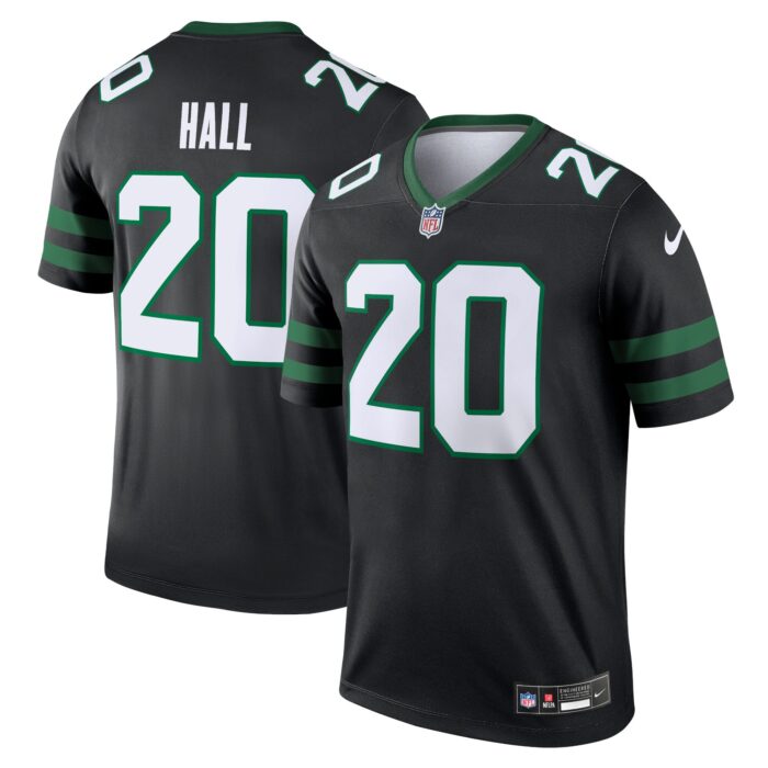 Men’s New York Jets Breece Hall Nike Legacy Black Alternate Legend Jersey