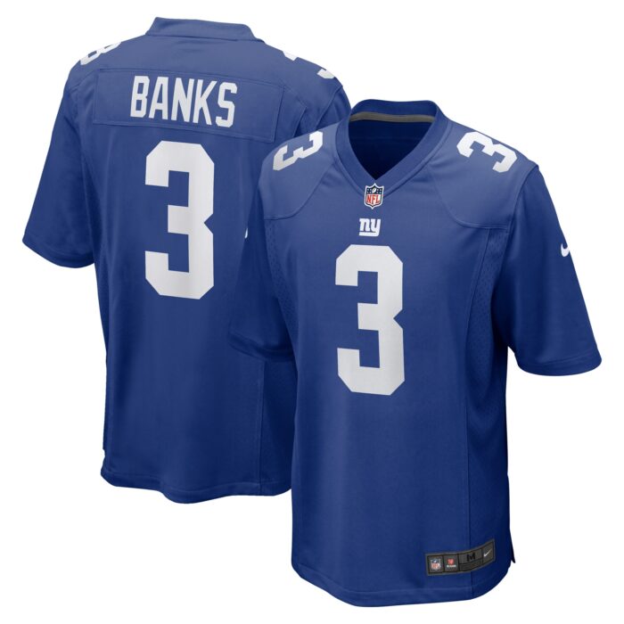 Men’s New York Giants Deonte Banks Nike Royal Game Jersey