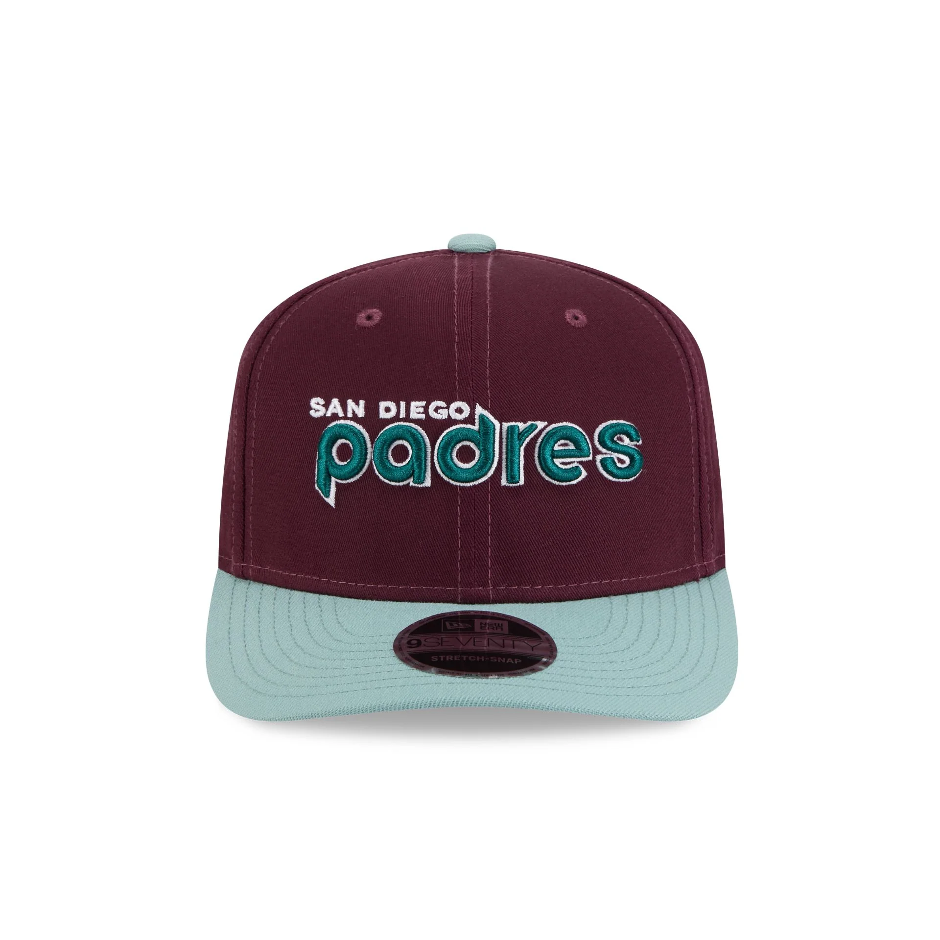 San Diego Padres Maroon 9SEVENTY Stretch-Snap Hat