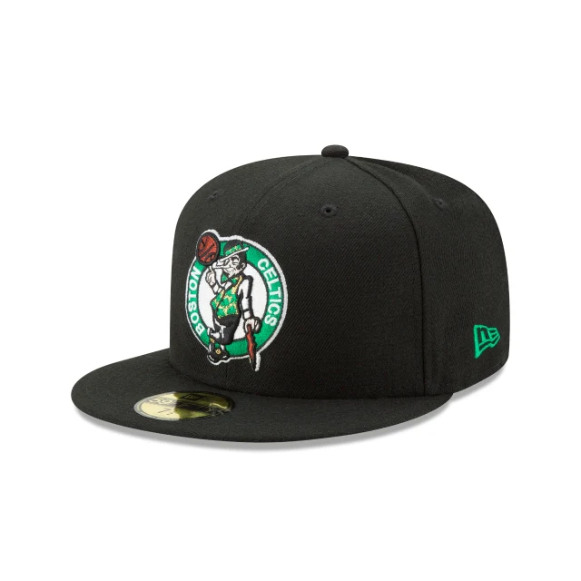 Boston Celtics Team Color Black 59FIFTY Fitted Hat