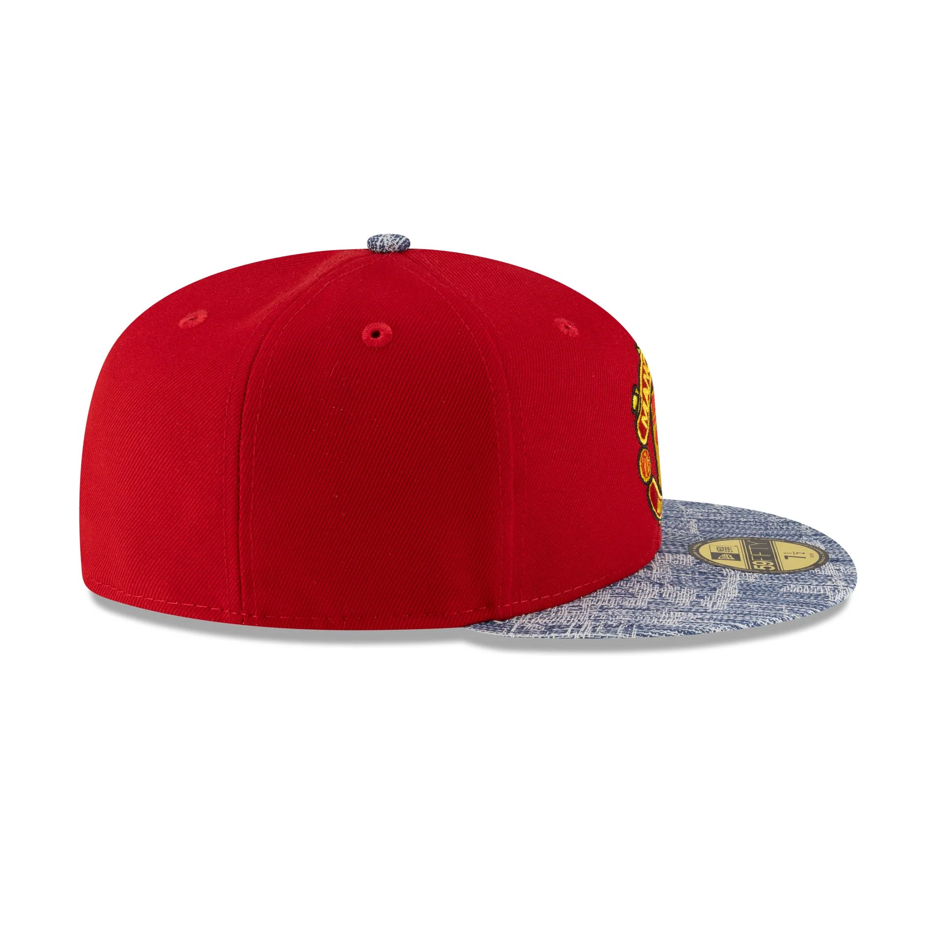 Manchester United FC Red Denim 59FIFTY Fitted Hat