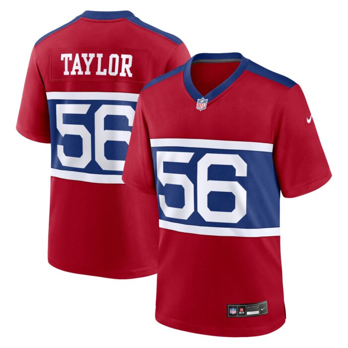 Men’s New York Giants Lawrence Taylor Nike Century Red Alternate Retired Player Game Jersey