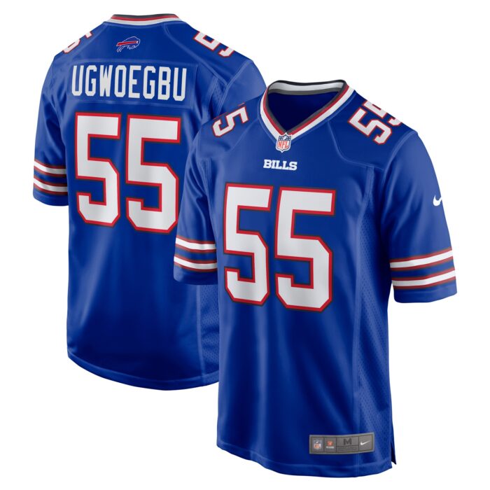 Men’s Buffalo Bills David Ugwoegbu Nike Royal Game Jersey