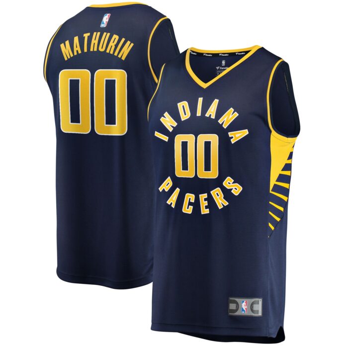 Youth Indiana Pacers Bennedict Mathurin Fanatics Navy 2022 NBA Draft First Round Pick Fast Break Replica Jersey – Icon Edition