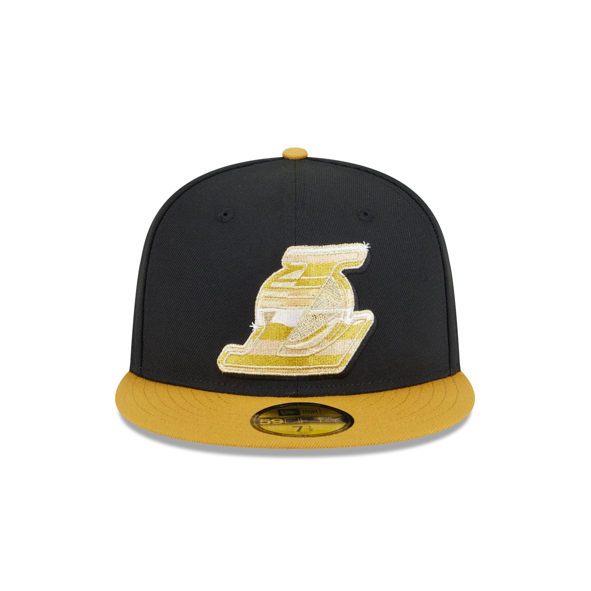 Los Angeles Lakers Metallic Gold Logo 59FIFTY Fitted Hat