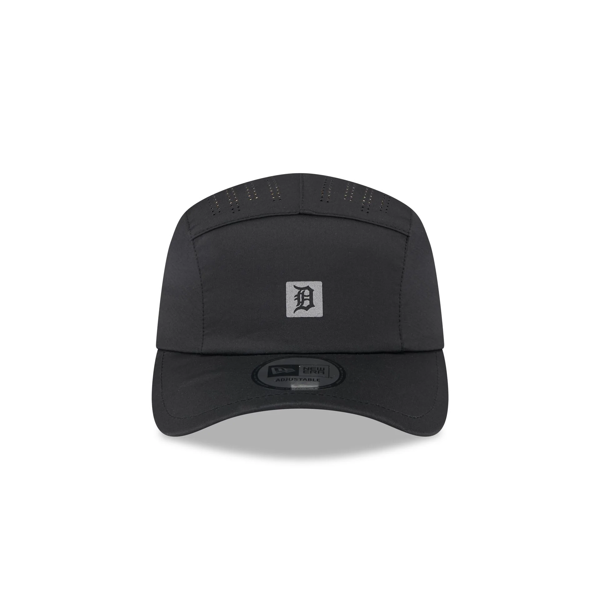 Detroit Tigers Black Reflect Runner Adjustable Hat