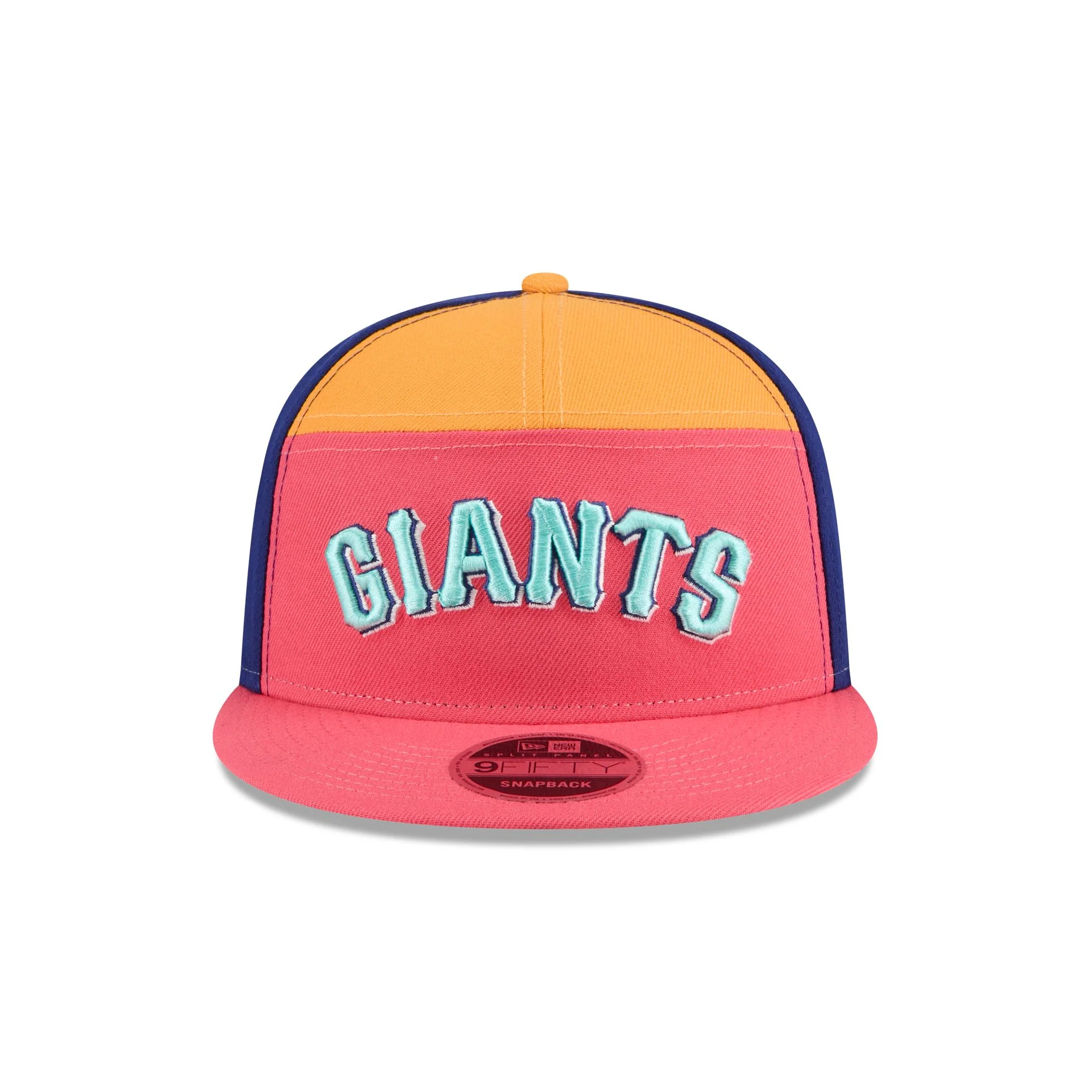 San Francisco Giants Coral Split Panel 9FIFTY Snapback Hat