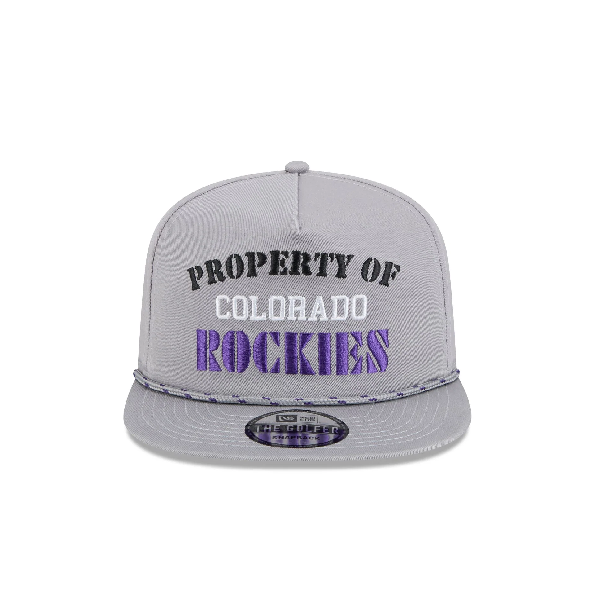 Colorado Rockies Vintage Gray Rope Golfer Hat