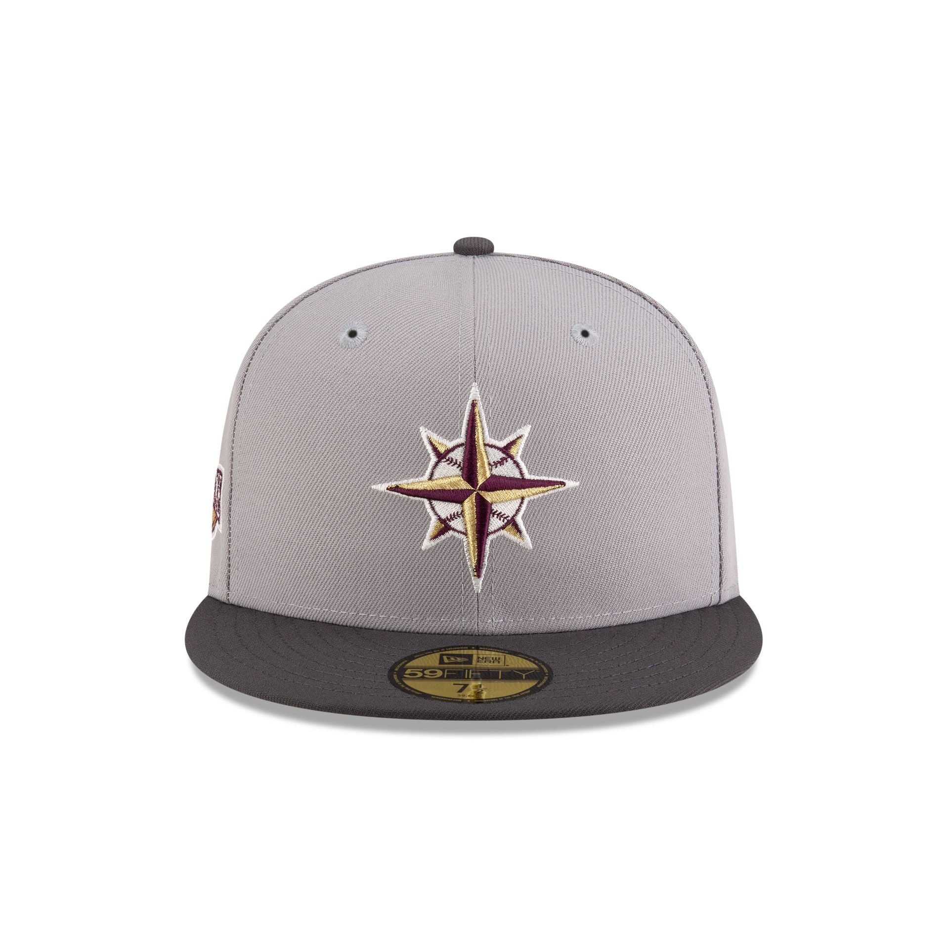 Just Caps Graphite Maroon Seattle Mariners 59FIFTY Fitted Hat