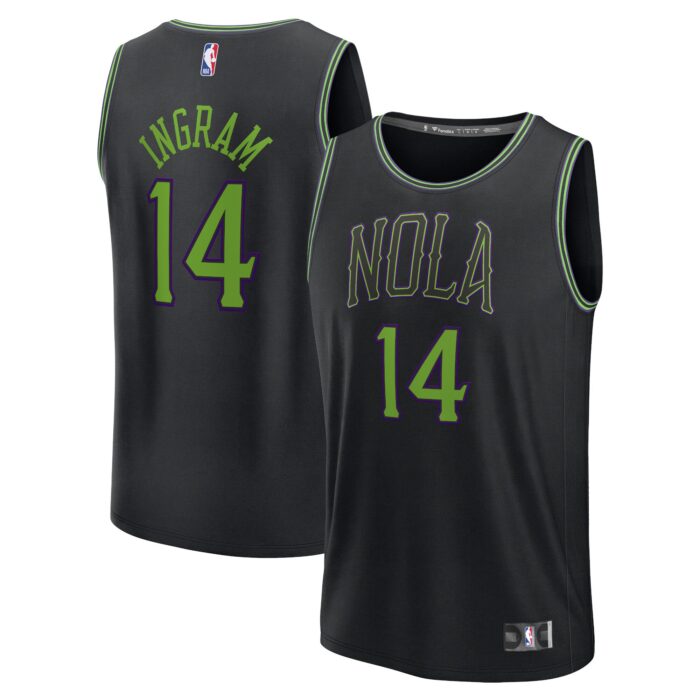 Youth New Orleans Pelicans Brandon Ingram Fanatics Black Fast Break Jersey – City Edition