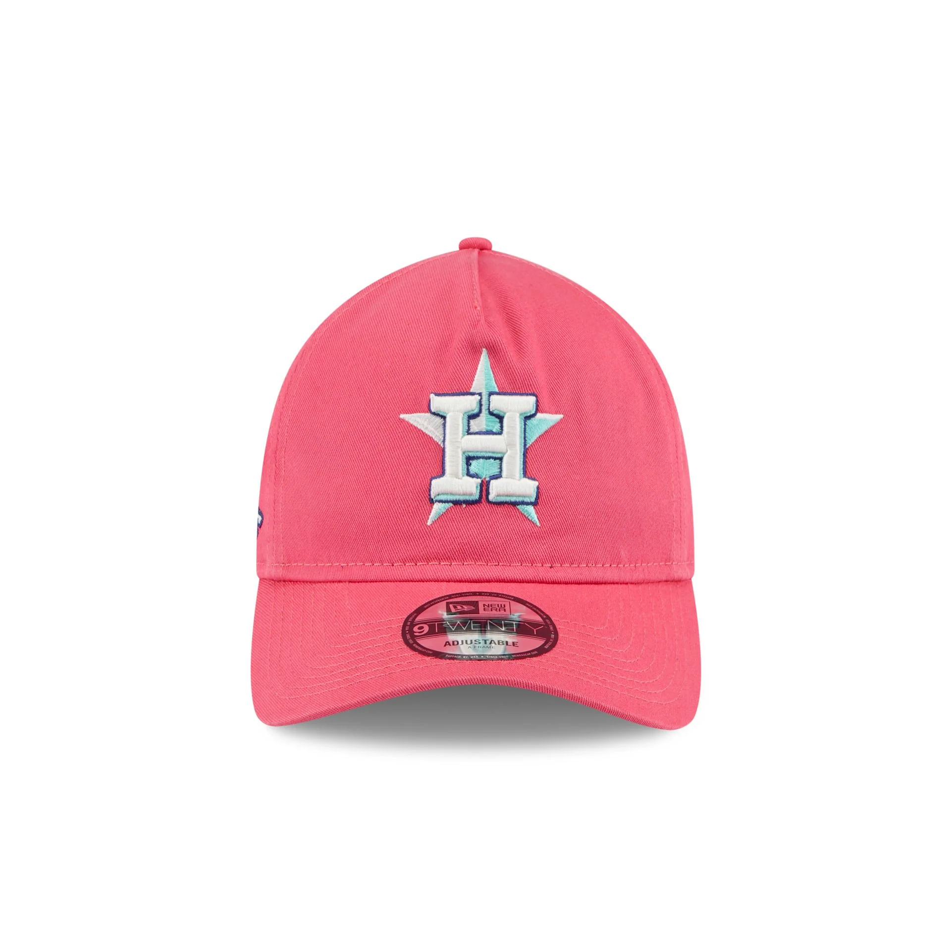 Houston Astros Coral 9TWENTY A-Frame Adjustable Hat