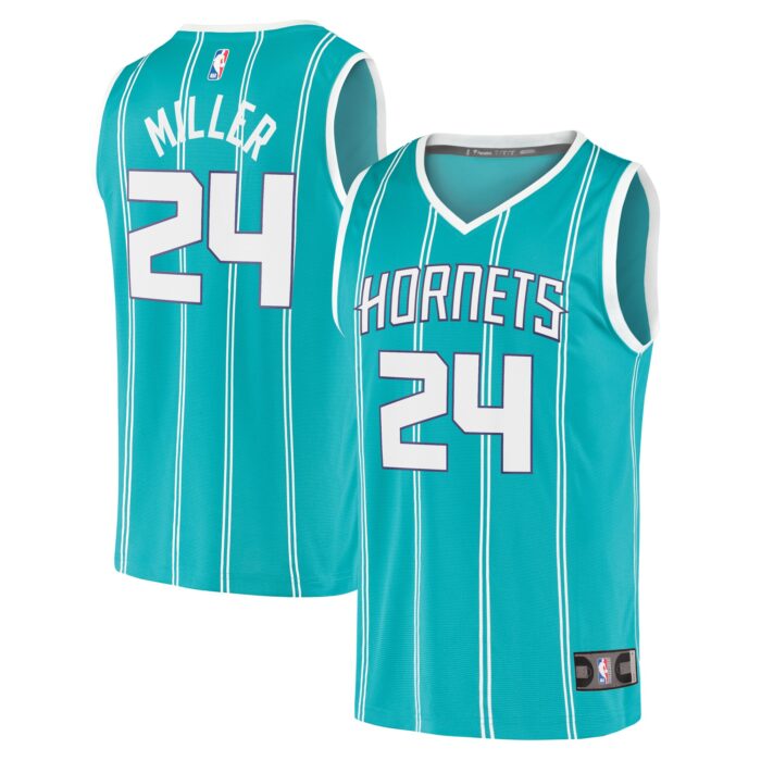 Youth Charlotte Hornets Brandon Miller Fanatics Teal 2023 NBA Draft First Round Pick Fast Break Replica Jersey – Icon Edition