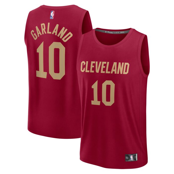 Men’s Cleveland Cavaliers Darius Garland Fanatics Wine Fast Break Player Jersey – Icon Edition