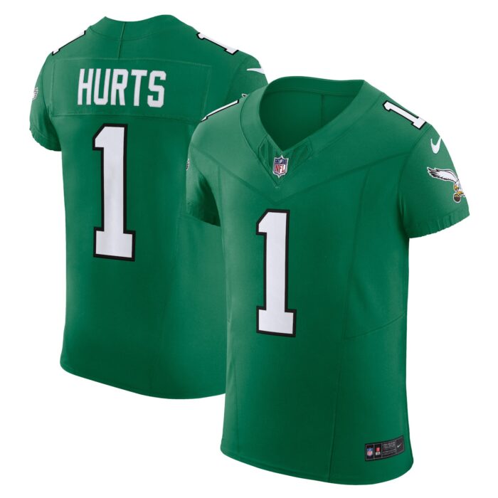 Men’s Philadelphia Eagles Jalen Hurts Nike Kelly Green 2nd Alternate Vapor F.U.S.E. Elite Jersey