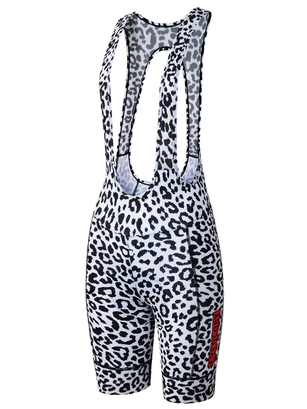 Kitty Women's Quick Pee Bib Shorts White