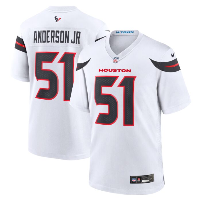 Men’s Houston Texans Will Anderson Jr. Nike White Game Jersey