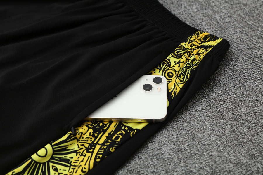 Kit Tank Top + Shorts Brazil Christ the Redeemer Yellow Training 25/26