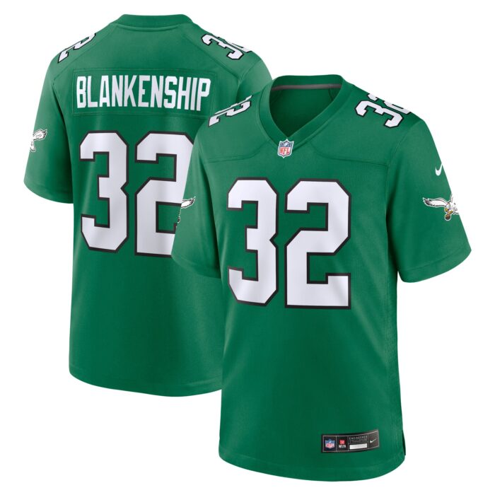 Men’s Philadelphia Eagles Reed Blankenship Nike Kelly Green Alternate Game Jersey