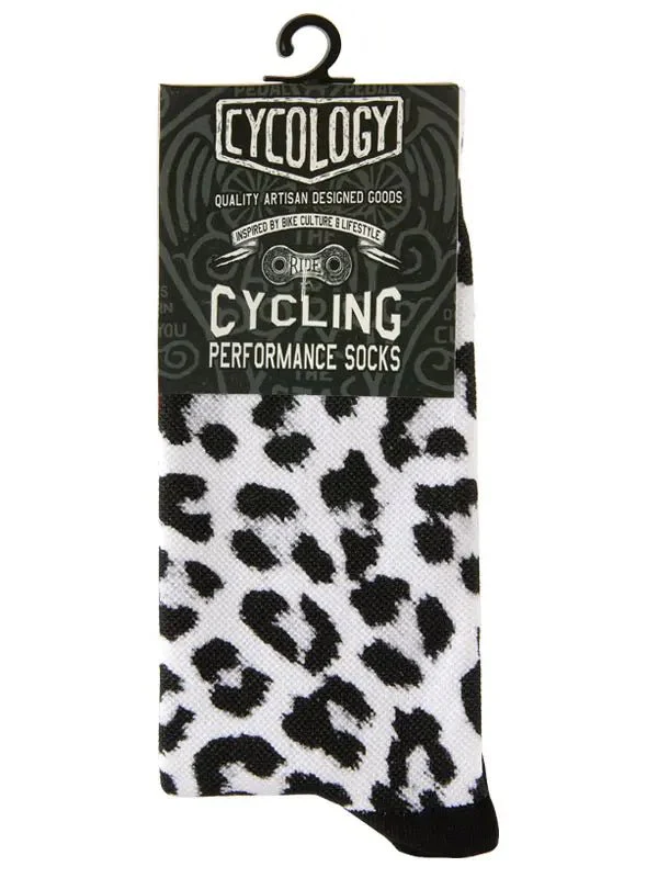 Kitty White Cycling Socks