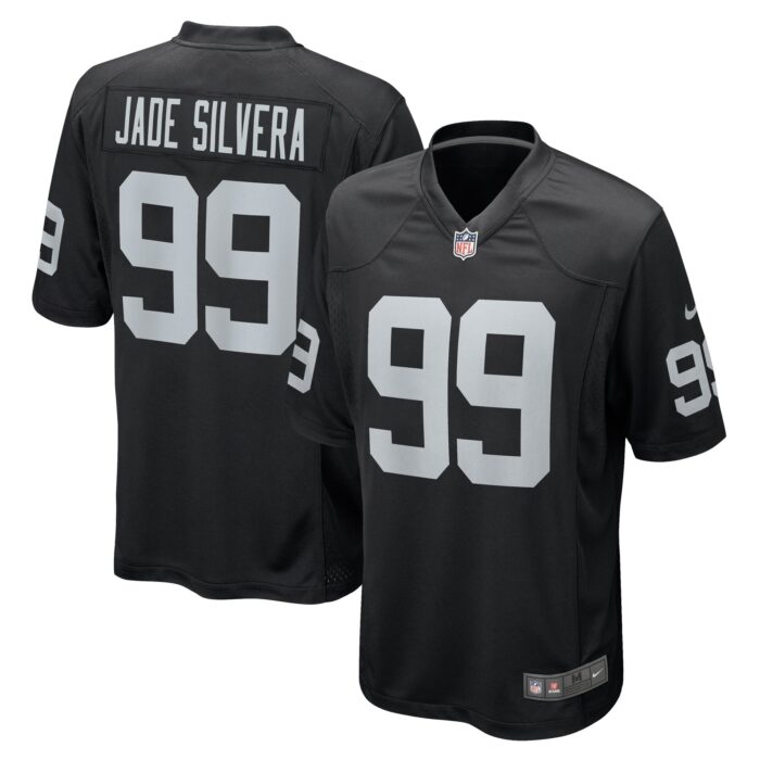 Men’s Las Vegas Raiders Nesta Jade Silvera Nike Black Team Game Jersey