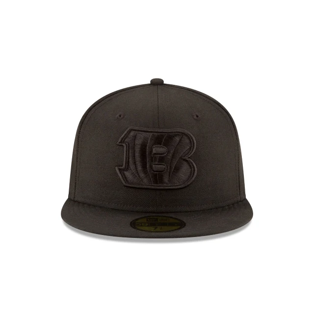 Cincinnati Bengals Black On Black 59FIFTY Fitted Hat
