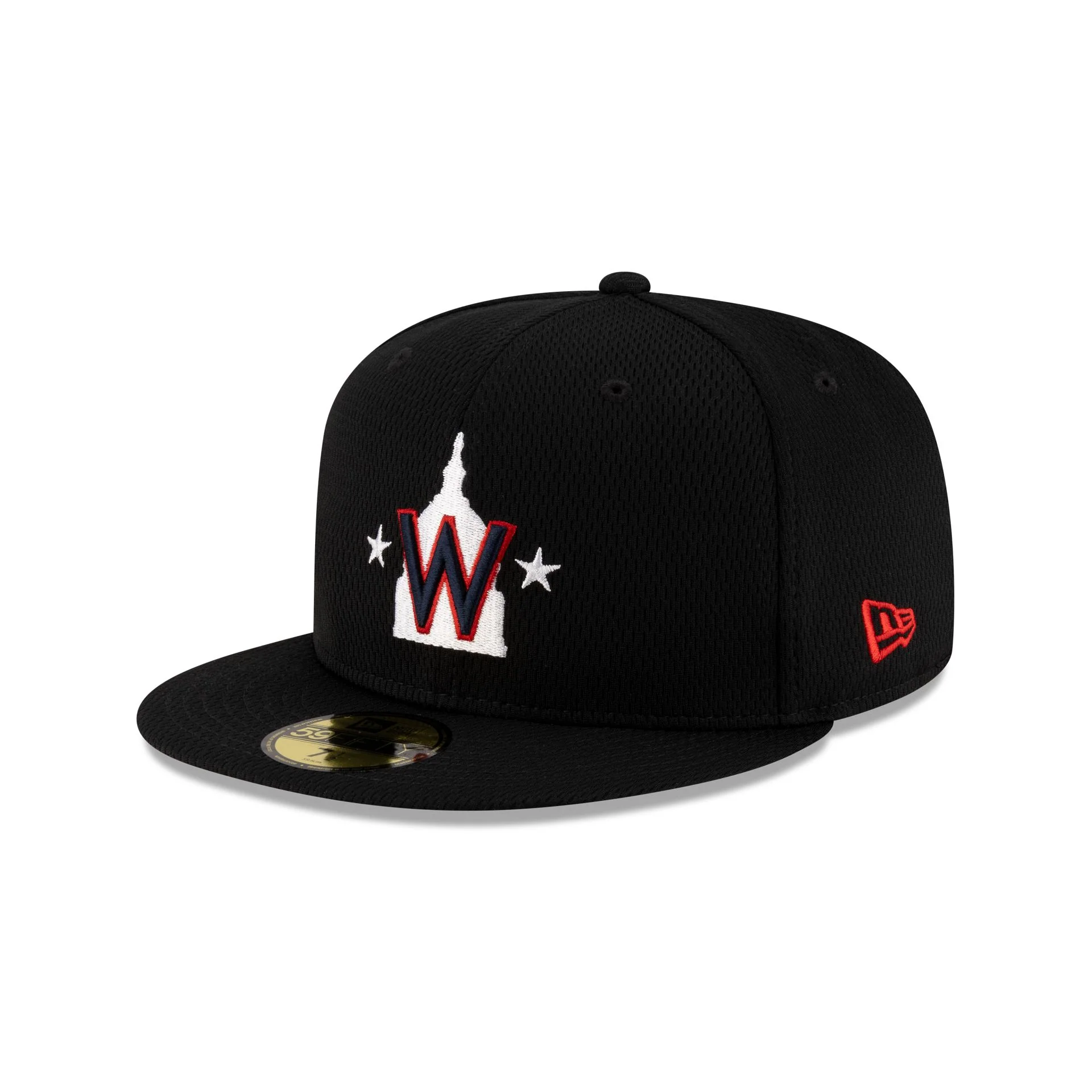 Washington Nationals 2025 Clubhouse Alt Black 59FIFTY Fitted Hat