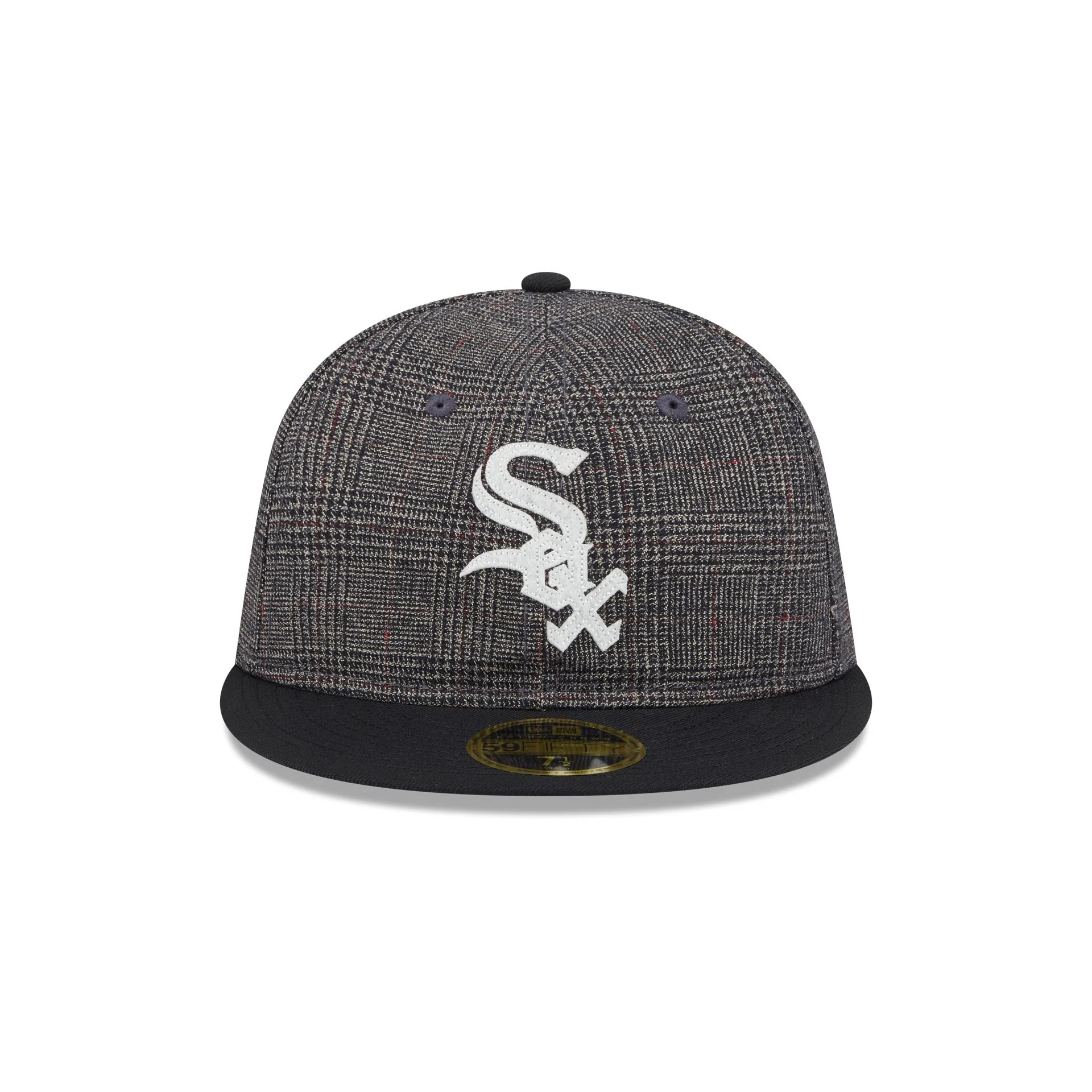 Chicago White Sox Plaid Retro Crown 59FIFTY Fitted Hat