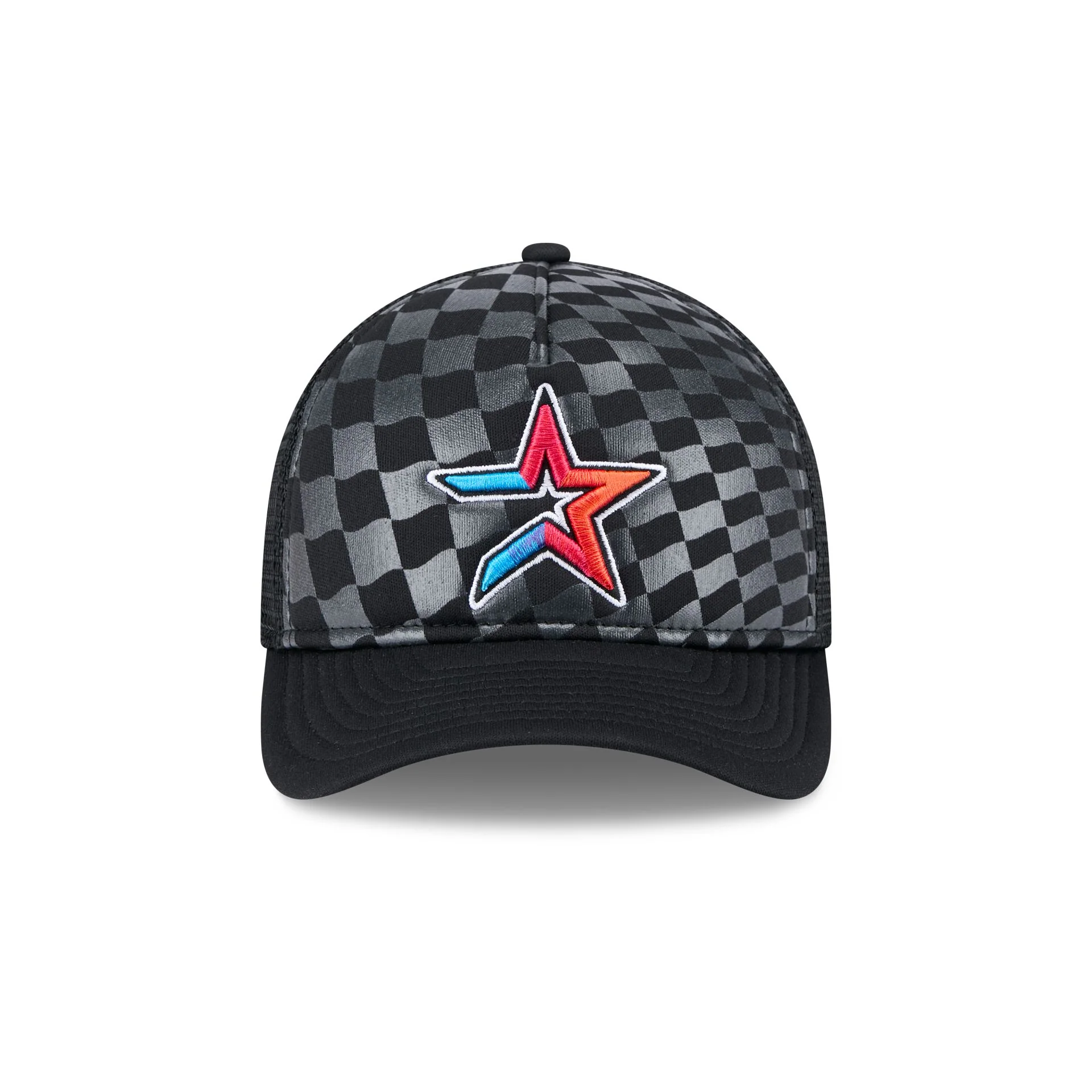 Houston Astros Gradient Raceway 9FORTY M-Crown A-Frame Trucker Hat