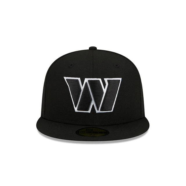 Washington Commanders Black and White 59FIFTY Fitted Hat