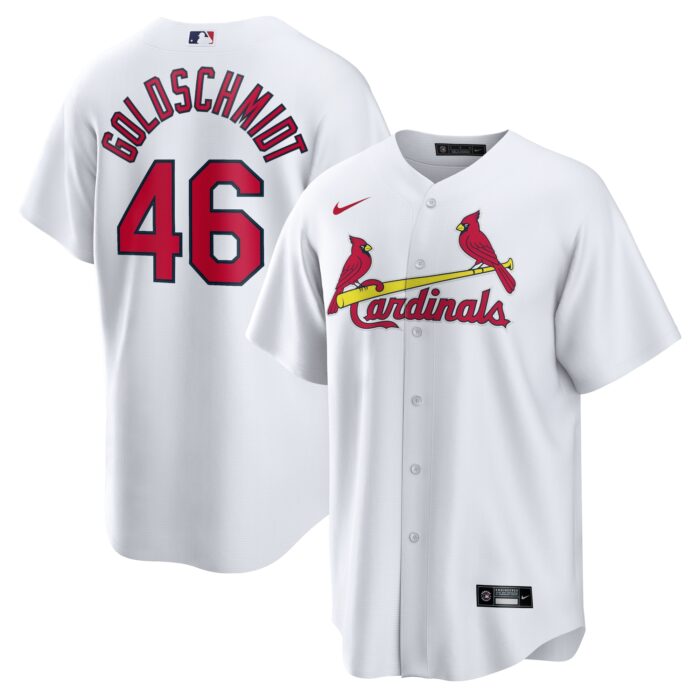 Men’s St. Louis Cardinals Paul Goldschmidt Nike White Home Replica Player Name Jersey