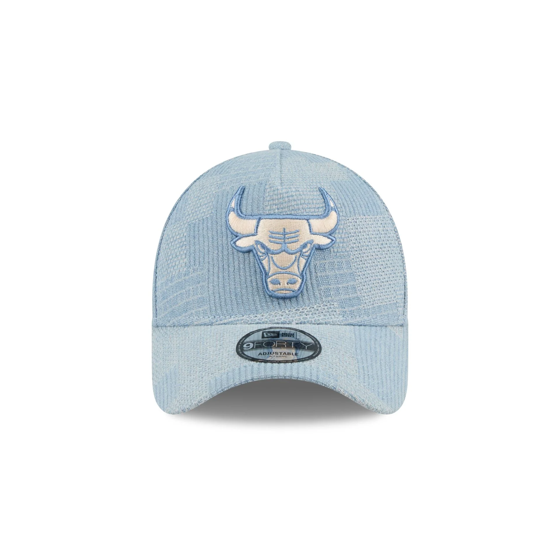 Chicago Bulls Logo Essentials Denim 9FORTY A-Frame Snapback Hat