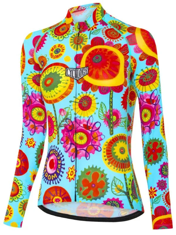 Happy Pedal Women's Summer Long Sleeve Jersey