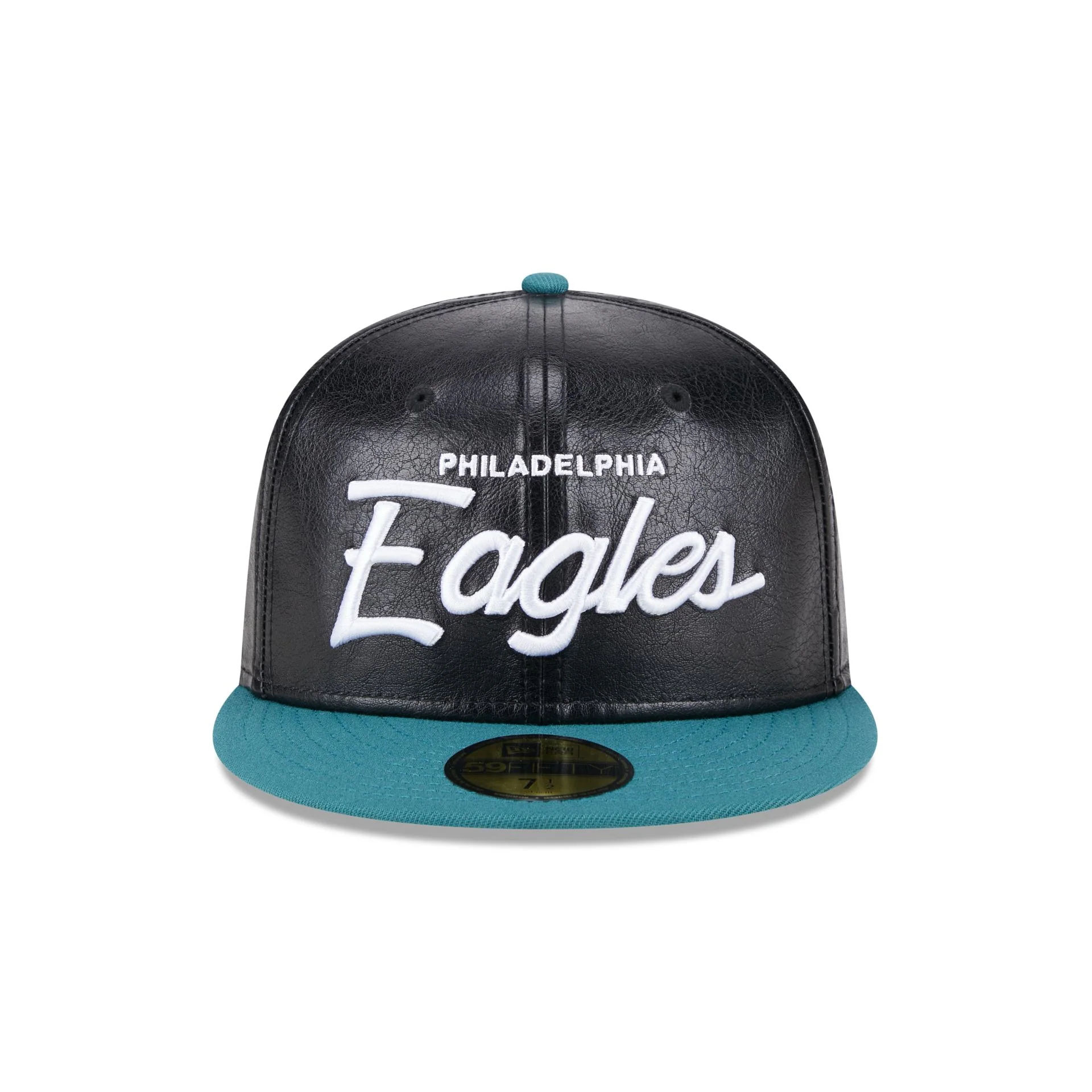 Philadelphia Eagles Faux Leather Crown 59FIFTY Fitted Hat
