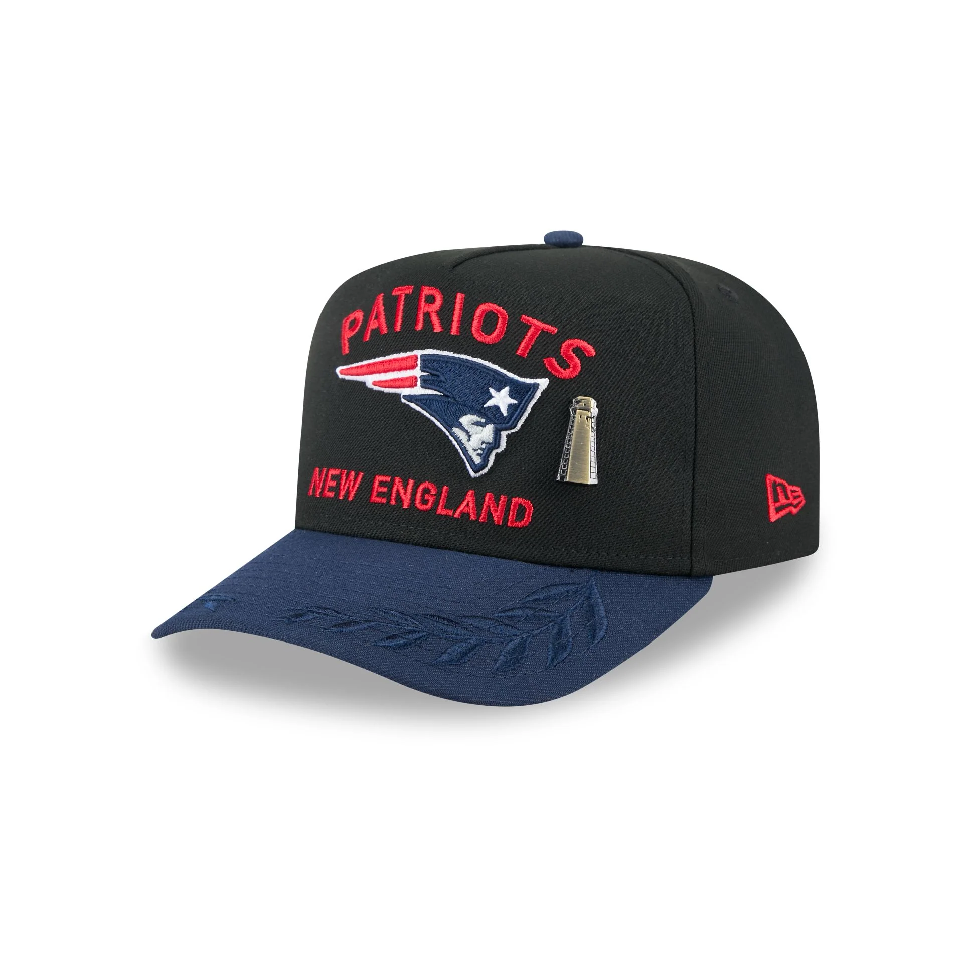 New England Patriots 2025 Draft Black 59FIFTY A-Frame Fitted Hat
