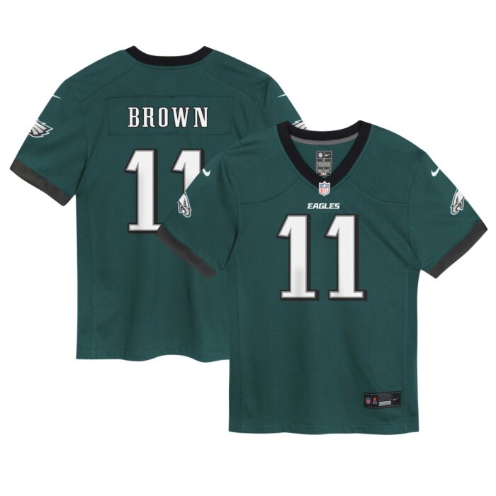 Infant Philadelphia Eagles A.J. Brown Nike Midnight Green Game Jersey