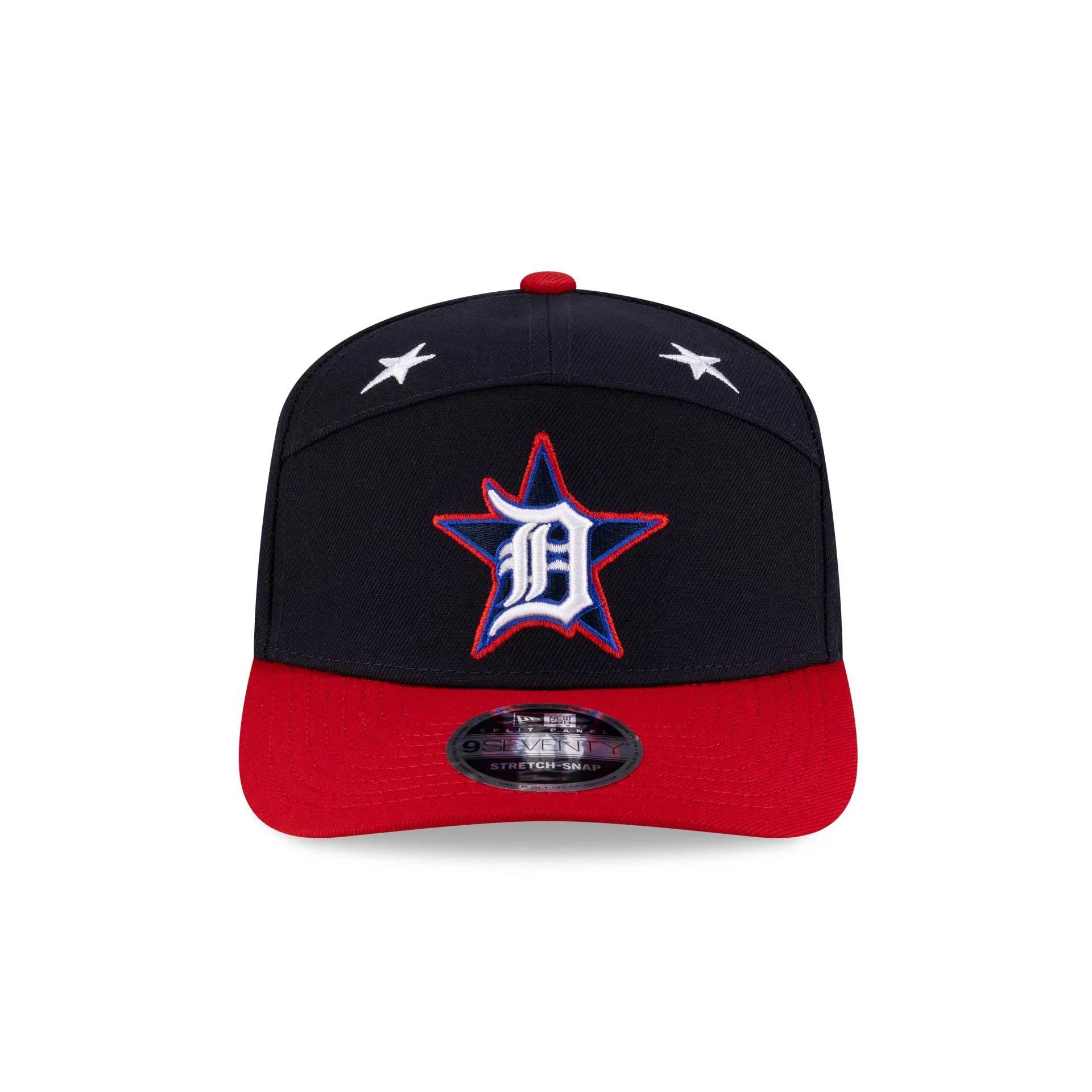 Detroit Tigers 2025 All-Star Game Workout Split Panel 9SEVENTY Stretch-Snap Hat
