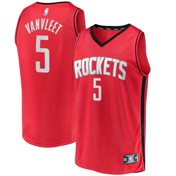 Men’s Houston Rockets Fred VanVleet Fanatics Red Fast Break Replica Player Jersey – Icon Edition