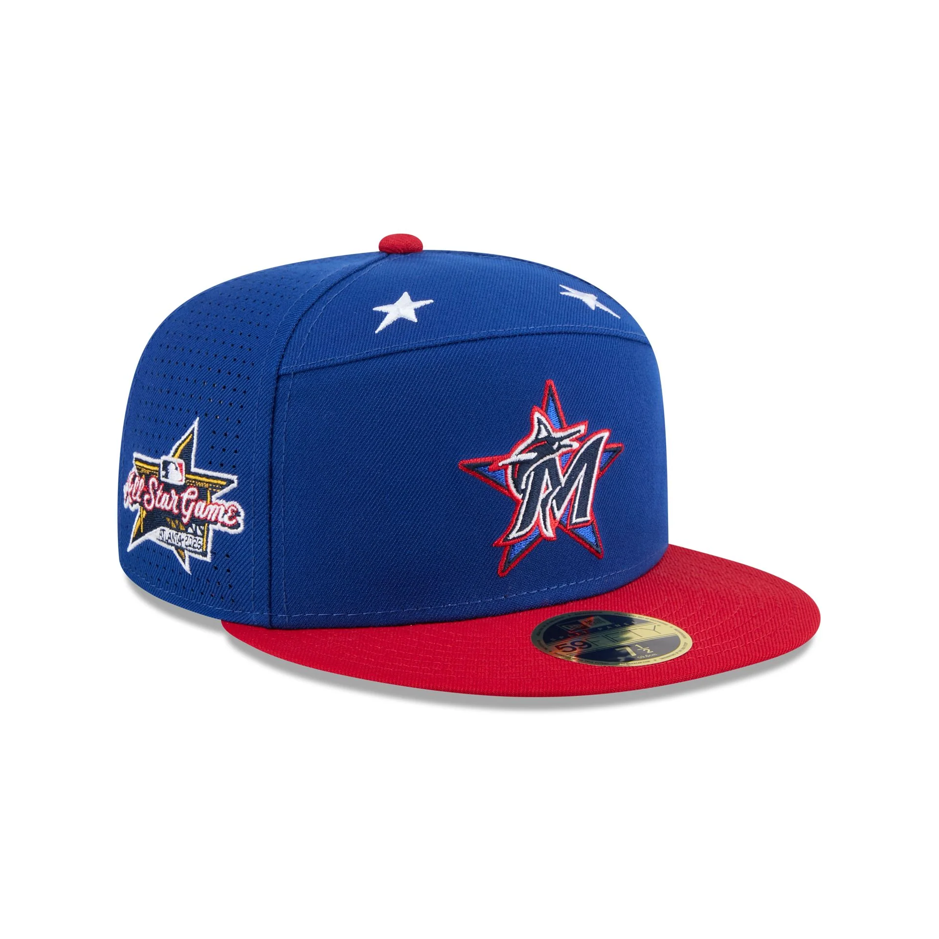 Miami Marlins 2025 All-Star Game Workout Split Panel 59FIFTY Fitted Hat