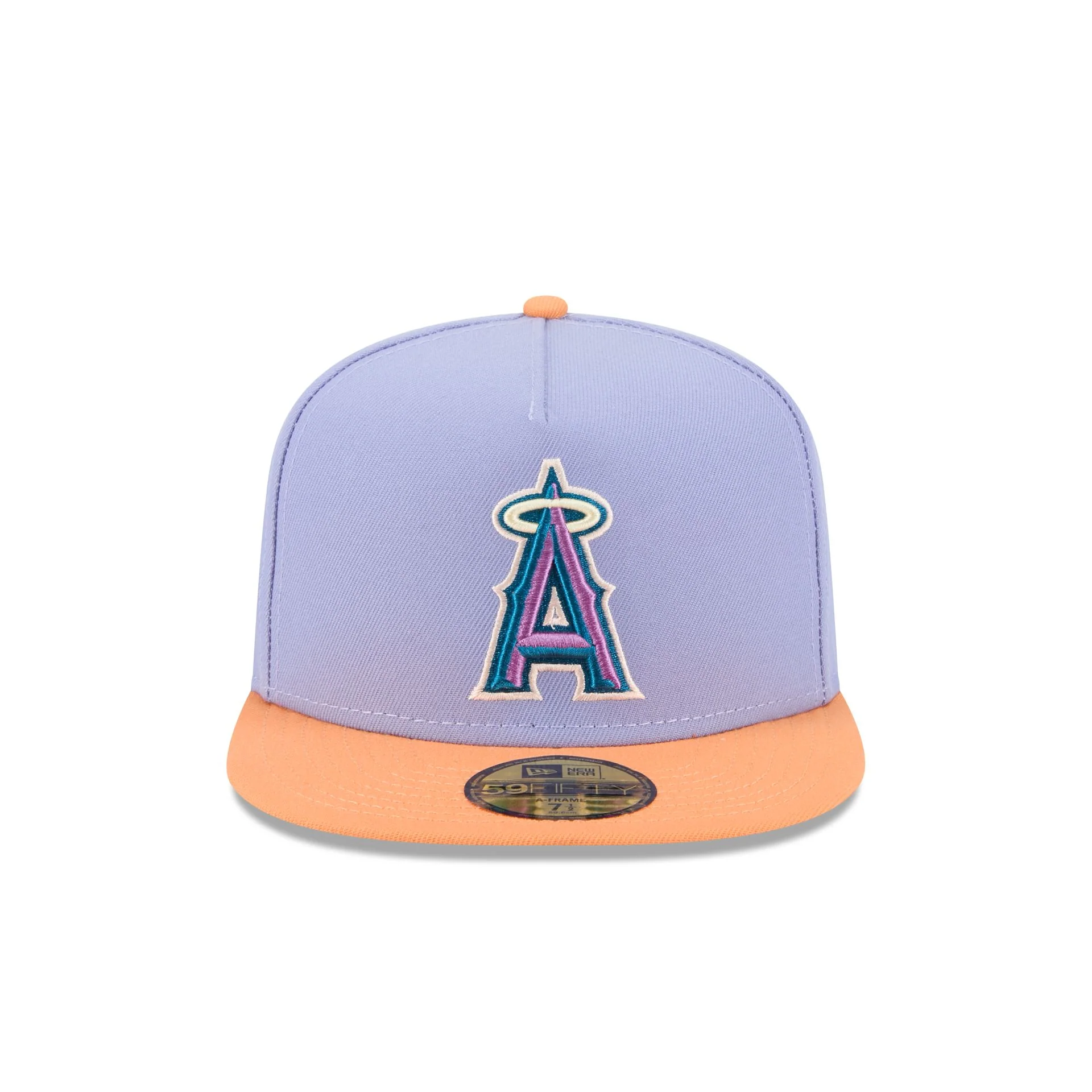 Los Angeles Angels Lavender 59FIFTY A-Frame Fitted Hat