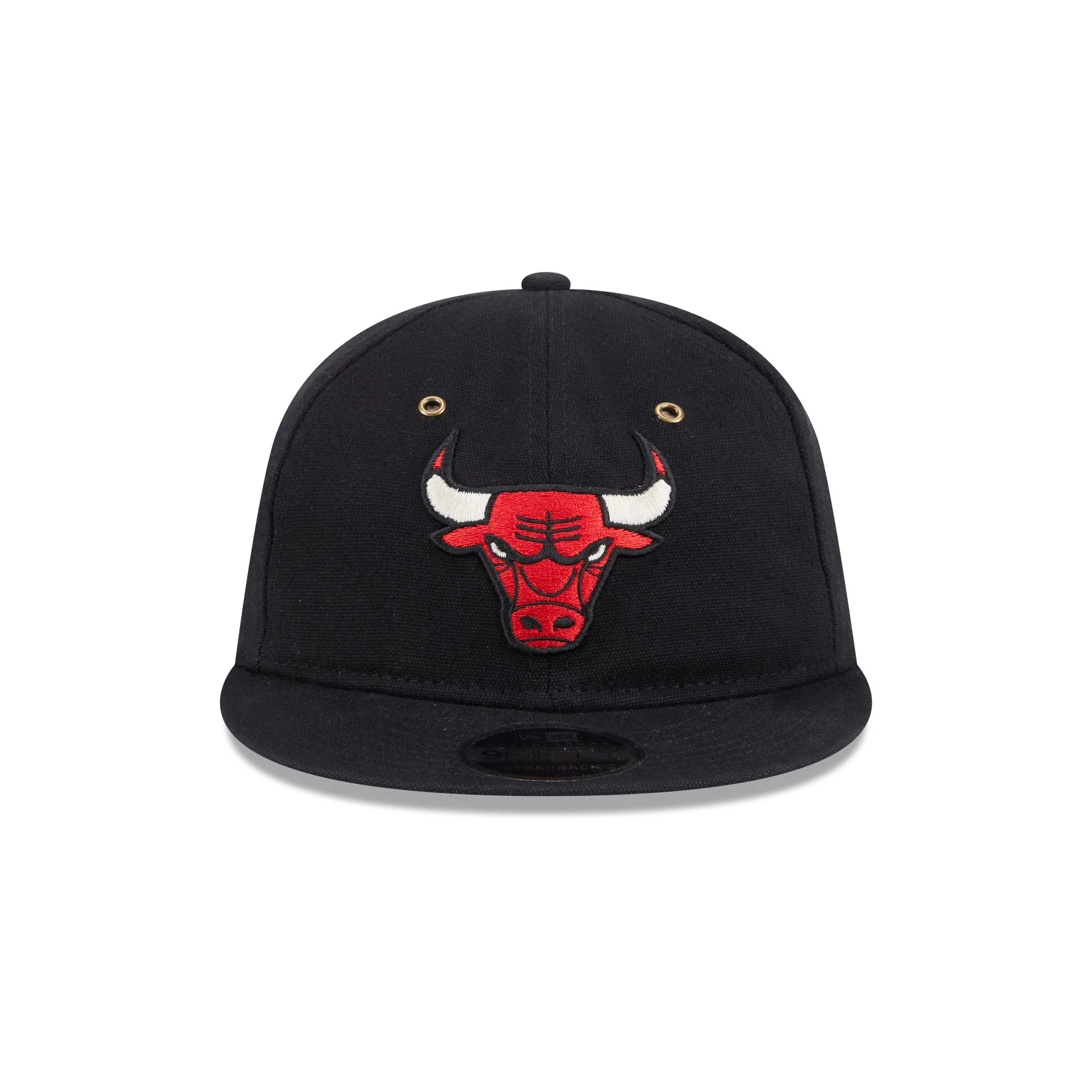 Chicago Bulls Cotton Canvas Retro Crown 9FIFTY Adjustable Hat
