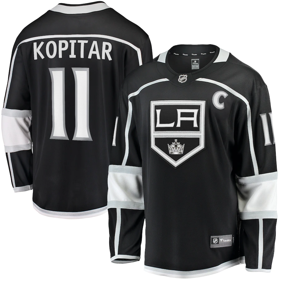 Men's Los Angeles Kings 11 Anze Kopitar Black Home Premier Breakaway Player Jersey