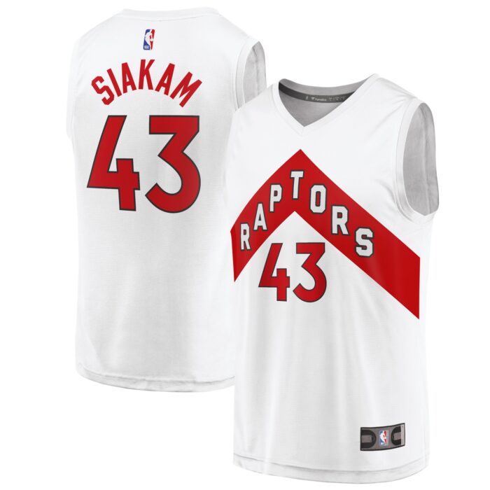 Men’s Toronto Raptors Pascal Siakam Fanatics White Fast Break Replica Player Jersey – Association Edition