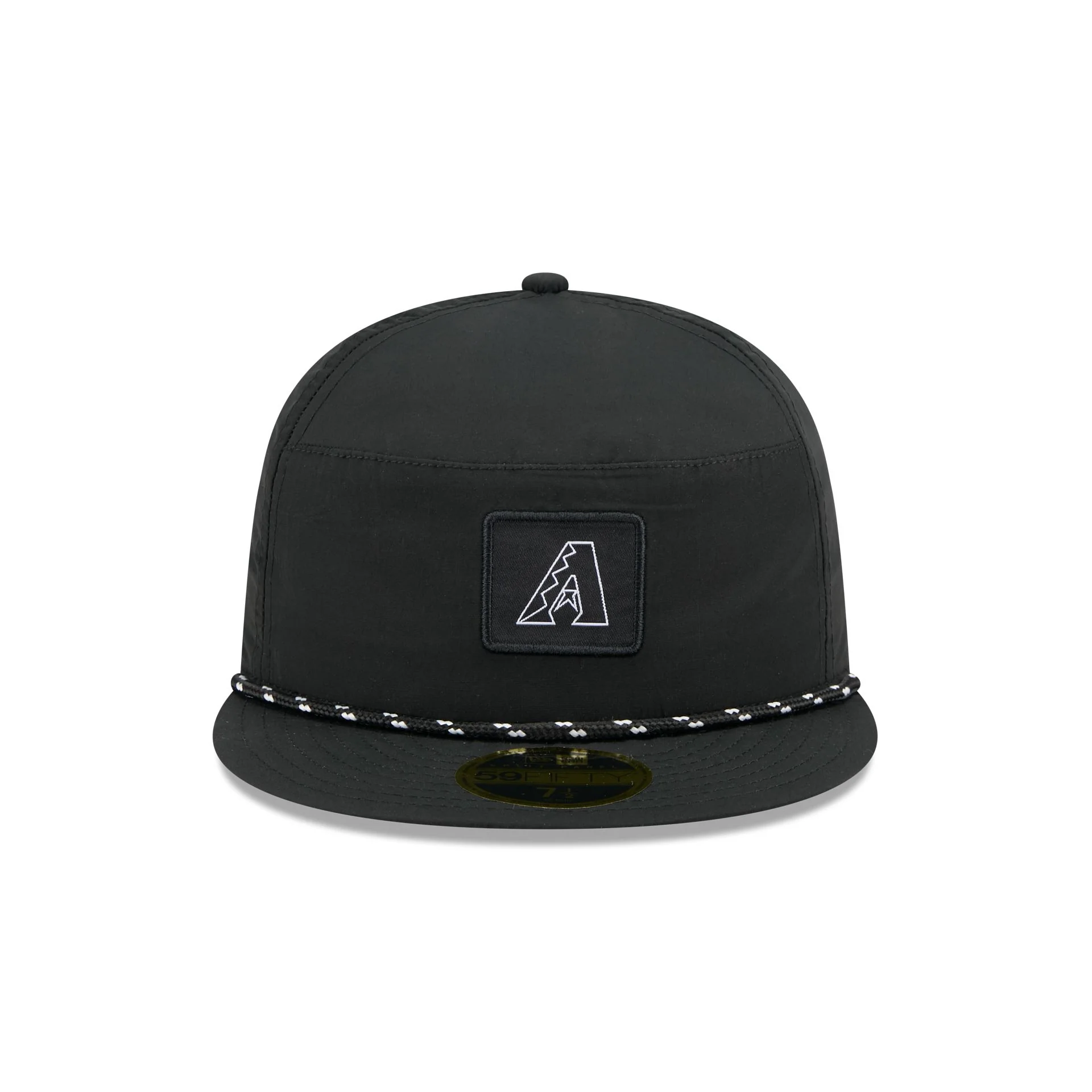 Arizona Diamondbacks Black Poly Rope Split Panel 59FIFTY Fitted Hat