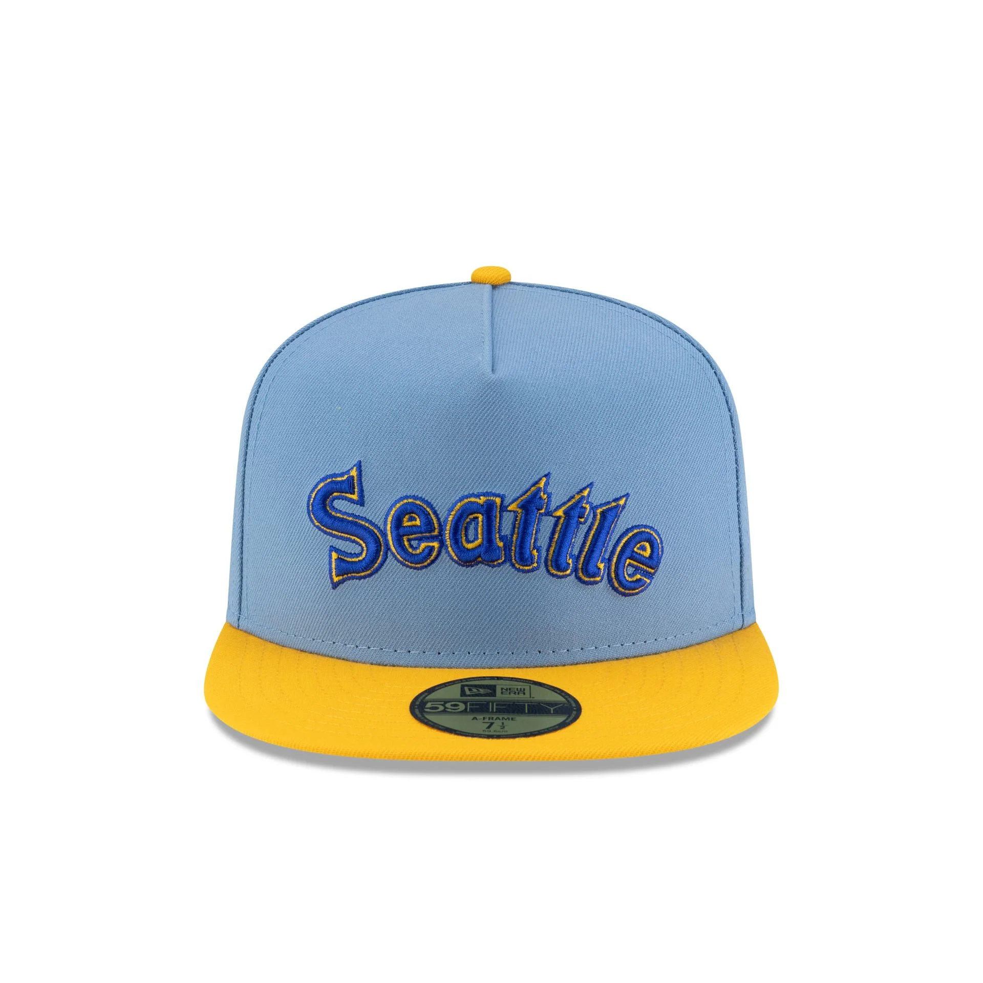 Just Caps Sky Blue Seattle Mariners 59FIFTY A-Frame Fitted Hat