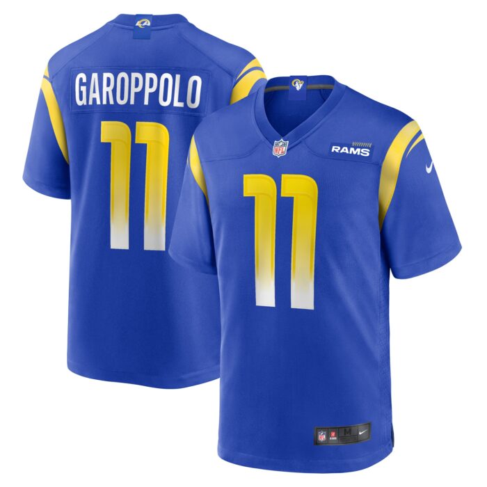 Men’s Los Angeles Rams Jimmy Garoppolo Nike Royal Game Jersey