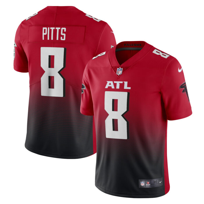 Men’s Atlanta Falcons Kyle Pitts Nike Red Alternate 2 Vapor Limited Jersey