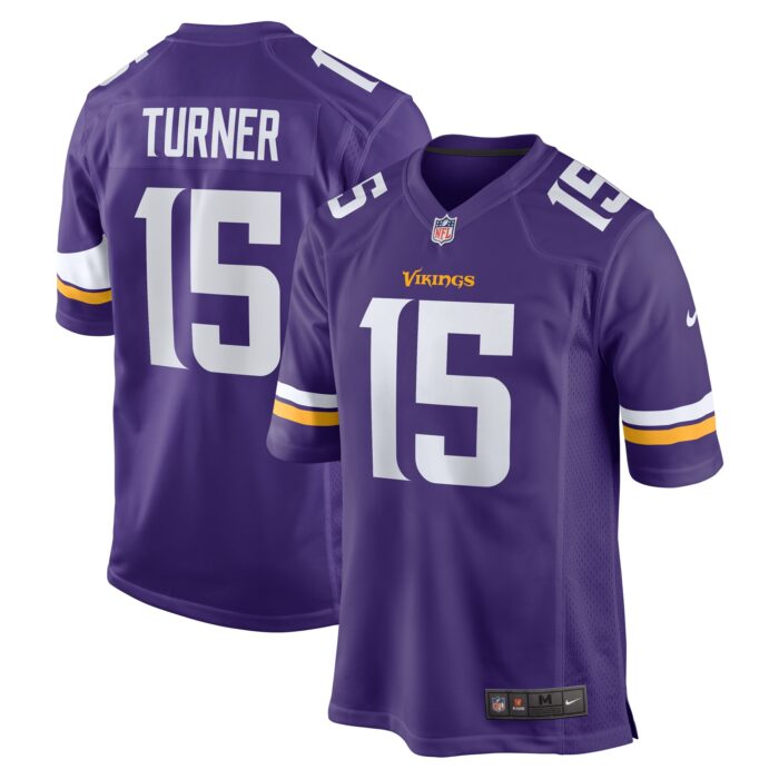 Men’s Minnesota Vikings Dallas Turner Nike Purple 2024 NFL Draft First Round Pick Player Game Jersey