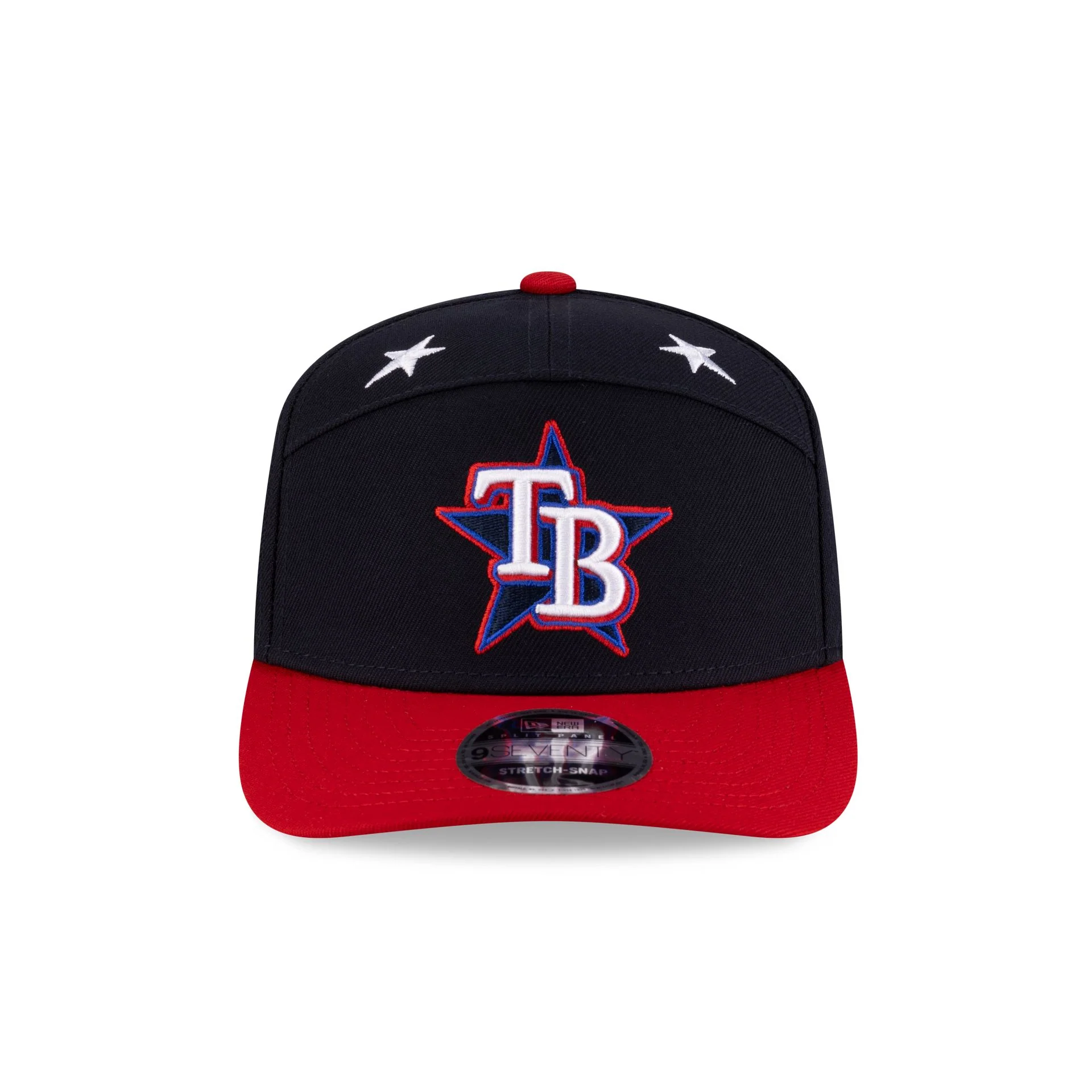 Tampa Bay Rays 2025 All-Star Game Workout Split Panel 9SEVENTY Stretch-Snap Hat